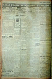 Página do jornal Unitário de abril de 1949