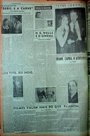 Página do jornal Unitário de maio de 1949