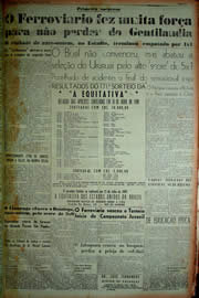 Página do jornal Unitário de maio de 1949