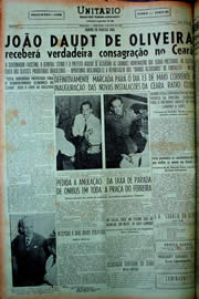 Página do jornal Unitário de maio de 1949