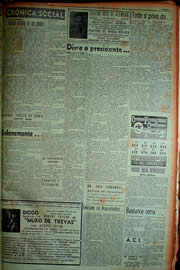 Página do jornal Unitário de maio de 1949