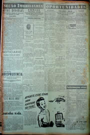 Página do jornal Unitário de maio de 1949