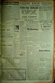 Página do jornal Unitário de maio de 1949