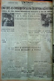 Página do jornal Unitário de maio de 1949