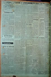 Página do jornal Unitário de maio de 1949