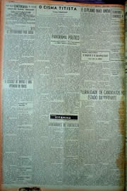 Página do jornal Unitário de maio de 1949