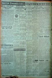 Página do jornal Unitário de maio de 1949
