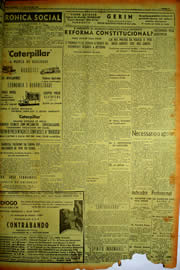 Página do jornal Unitário de maio de 1949