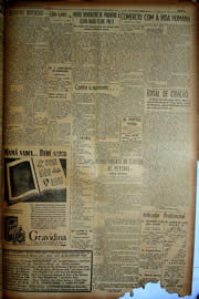 Página do jornal Unitário de maio de 1949