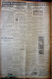 Página do jornal Unitário de maio de 1949