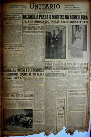 Página do jornal Unitário de maio de 1949