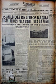 Página do jornal Unitário de maio de 1949