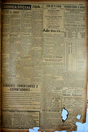 Página do jornal Unitário de maio de 1949