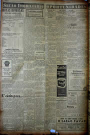Página do jornal Unitário de maio de 1949