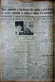 Página do jornal Unitário de junho de 1949