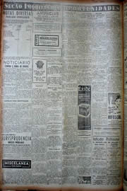 Página do jornal Unitário de junho de 1949