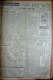 Página do jornal Unitário de junho de 1949