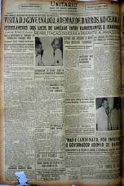 Página do jornal Unitário de junho de 1949