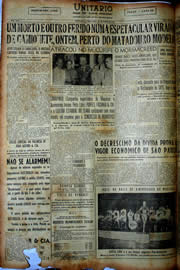 Página do jornal Unitário de junho de 1949