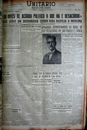 Página do jornal Unitário de julho de 1949