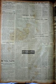 Página do jornal Unitário de julho de 1949