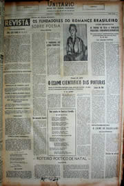 Página do jornal Unitário de julho de 1949