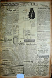 Página do jornal Unitário de julho de 1949
