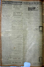 Página do jornal Unitário de julho de 1949