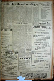 Página do jornal Unitário de julho de 1949