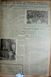 Página do jornal Unitário de julho de 1949