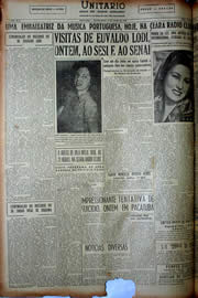 Página do jornal Unitário de julho de 1949