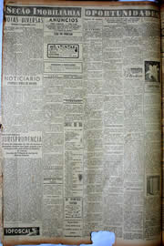 Página do jornal Unitário de julho de 1949