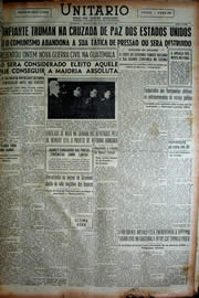 Página do jornal Unitário de julho de 1949