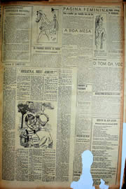 Página do jornal Unitário de julho de 1949