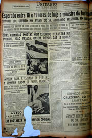Página do jornal Unitário de julho de 1949