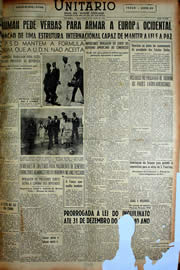 Página do jornal Unitário de julho de 1949