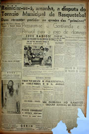 Página do jornal Unitário de julho de 1949