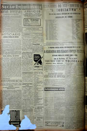 Página do jornal Unitário de julho de 1949