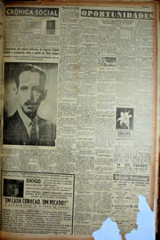 Página do jornal Unitário de julho de 1949