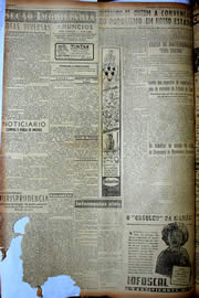 Página do jornal Unitário de julho de 1949