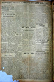 Página do jornal Unitário de agosto de 1949