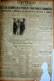 Página do jornal Unitário de agosto de 1949