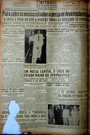 Página do jornal Unitário de agosto de 1949