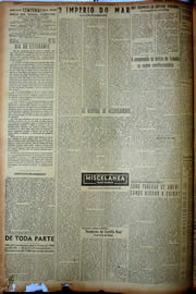 Página do jornal Unitário de agosto de 1949