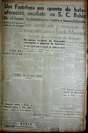 Página do jornal Unitário de agosto de 1949