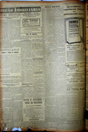 Página do jornal Unitário de agosto de 1949