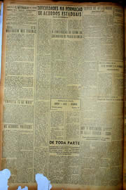 Página do jornal Unitário de agosto de 1949