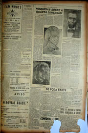 Página do jornal Unitário de agosto de 1949