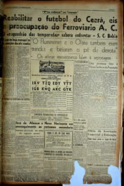 Página do jornal Unitário de agosto de 1949