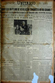 Página do jornal Unitário de agosto de 1949